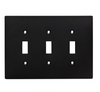 Hampton Bay W327359-FB Subway Tile Triple Switch Cover Plate Flat Black