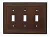 Brainerd W31566-ESO Espresso Classic Architect Triple Switch Wall Plate Cover