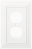 Franklin Brass W35258-PW Pure White Classic Architect Single Duplex Wall Plate Cover