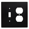 Hampton Bay W32735-FB Subway Tile Switch / Duplex Cover Plate Flat Black