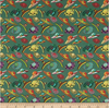 Stof of France Plage Beach Hats Green Cotton Quilting Fabric By The Yard