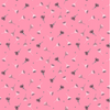 Stof Fabrics 4500-577 Hollie's Flowers Pink Cotton Fabric By The Yard