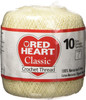 Red Heart Classic Cream 300 yd/274m 100% Mercerized Cotton Crochet Thread