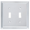 Hampton Bay W36282-PC Chrome Reflect Double Switch Wall Plate Cover