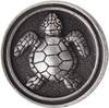 PBF656-BSP 1 3/8" Seaside Turtle Cabinet Knob Brushed Satin Pewter 5 Pack