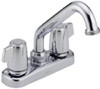 Delta 2131LF 2-Handle Laundry Faucet w/ Extended Spout Chrome Finish