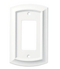 Brainerd W36434-PW Pure White Arched Single GFCI Decora Cover Wall Plate