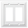 Brainerd W10769-PW Pure White Architect Double GFCI Decora Wall Plate Cover