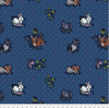 Nathalie Lete PWNL017 Woodland Walk Lucky Animals Night Fabric By The Yard