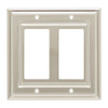 BRAINERD W36322-SN Windmere Satin Nickel Double GFCI Decora Wall Plate Cover