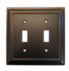 Brainerd W10085-BZM Architect Matte Bronze Double Switch Wall Plate Cover