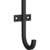 Better Homes & Gardens B37304L-FB Single Prong J Coat, Hat, Robe Hook Flat Black