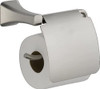 Delta 752500-SS Tesla Bath Toilet Paper Holder w/ Cover Stainless Steel Finish