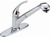 Delta Foundations B4310LF Chrome 1-Handle Pull Out Sprayer Kitchen Faucet