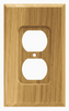 Brainerd 64665 Medium Oak Single Duplex Outlet Plate Cover