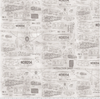 Tim Holtz Monochrome Model Airplanes Parchment Cotton Fabric By The Yard