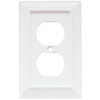 Hampton Bay W31558-W White Architect Single Duplex Wall Plate Cover