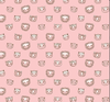 Blend Textiles Katy Tanis Lion & Tigers Feline Faces Pink Cotton Fabric By The Yard