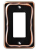 144411 Tenley Bronze & Copper Single GFCI Outlet Cover Wall Plate