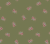 Stof Fabrics Bella Rose Rose Patch Olive Cotton Fabric By The Yard