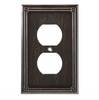 Brainerd W16046-VBR Ruston Venetian Bronze Single Duplex Outlet Wall Plate Cover