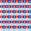 Henry Glass Great American Summer Small USA Squares Fabric By Yard