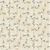 Henry Glass Bluebird of Happiness Flower Lattice Stone Fabric By Yard