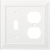 Brainerd W31562-PW Pure White Architect Switch / Duplex Wall Plate Cover