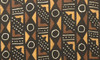 28653 African Mali Mud Cloth Bambara Bogolanfini Multi Aprox 43" x 69"