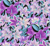 Philip Jacobs PWPJ104 Amaryllis Lavender Cotton Fabric By The Yard