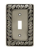 Franklin Brass W10108V-BSP Paisley Single Toggle Switch Wall Plate Brushed Satin Pewter3 Pack