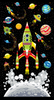Henry Glass Blast Off Into Space 24" Banner Panel Fabric By The Panel