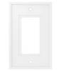 Liberty W44693-PW Simple Framed Single GFCI Decora Wall Plate Cover Pure White