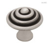 PBF528Y-BSP  1 1/2" Ring Dot Cabinet Drawer Knob Brushed Satin Pewter