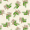 Henry Glass Christmas Legend II Holly Leaves Cream Fabric By The Yard