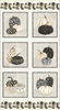 Henry Glass Fall Potpourri 6 Large Blocks  Black Fabric By The Panel