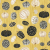 Henry Glass Fall Potpourri Tossed Pumpkins Mustard Fabric By The Yard