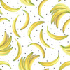 Blank Quilting Fruit For Thought Bananas White Cotton Fabric By The Yard