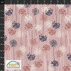 Stof Biloba Multi Flowers Terra Cotta Cotton Fabric By The Yard