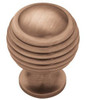 PN0523-RAL Antique Red Copper 1 1/8" Astrodome Cabinet Drawer Knob Pull