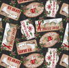 Blank Quilting Making Spirits Bright Christmas Signs Cotton Fabric By The Yard