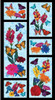 Blank Quilting Mariposa Dance 24" Panel Lt Blue Cotton Fabric By The Panel