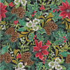 Blank Quilting Mistletoe Magic Christmas Greenery & Poinsiettas Cotton Fabric By The Yard
