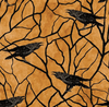 Blank Quilting Deja Boo! Halloween Crows Orange Cotton Fabric By The Yard