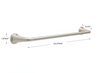Delta LRK18-BN Larkin Bath 18" Towel Bar Satin Nickel Finish