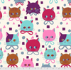 Free Spirit Monika Forsberg Just Kitten Around Pawtraits Cream Fabric By Yd