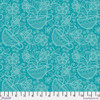 Free Spirit Stacy Peterson Belle Epoque Society Teal Cotton Fabric By Yard