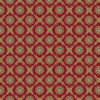 Henry Glass Lille Medallion Lattice Red Cotton Fabric By The Yard