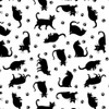 Blank Quilting Paradox Cats White Cotton Fabric By The Yard