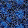 Blank Quilting Spirals Metallic Navy Cotton Fabric By The Yard